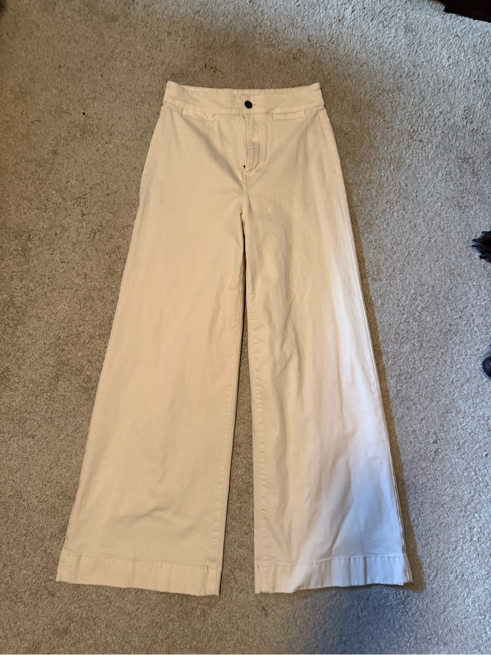 LC Lauren Conrad Cream Wide-Leg Pants